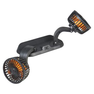 Вентилятор в салон двойной поворотный 360, 2x10.5см, 12В, общая регулировка, скотч (AEAE004) AEAE004 Airline