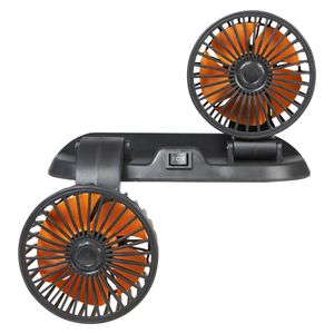 Вентилятор в салон двойной поворотный 360, 2x10.5см, 12В, общая регулировка, скотч (AEAE004) AEAE004 Airline