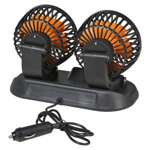 Вентилятор в салон двойной поворотный 360, 2x10.5см, 12В, общая регулировка, скотч (AEAE004) AEAE004 Airline