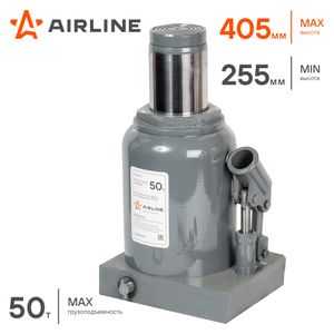 Домкрат бутылочный 50т 255-405мм (AJ-B-50S) ajb50s Airline