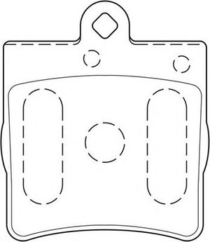 Комплект тормозных колодок, дисковый тормоз WBP21919A Wagner