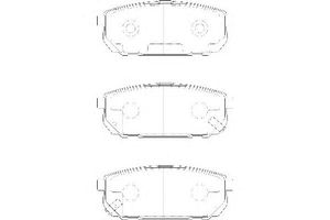 Комплект тормозных колодок, дисковый тормоз WBP24058A Wagner