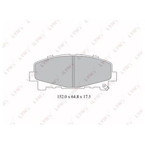 Комплект тормозных колодок bd3424 Lynx
