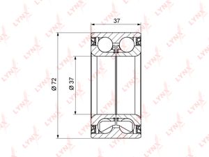 Подшипник ступицы (к-кт) для VAZ Lada X-Ray 2016> wb1186 Lynx