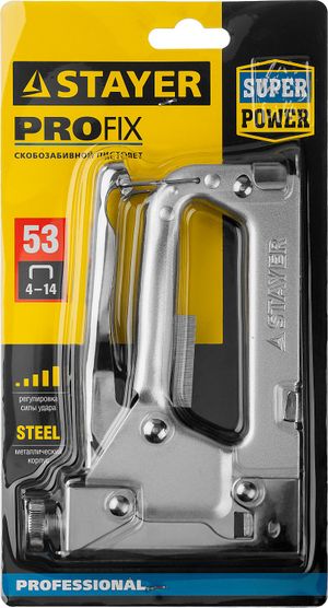 Усиленный степлер для скоб STAYER, тип 53 (4-14 мм), Pro 53 3150z01 Stayer