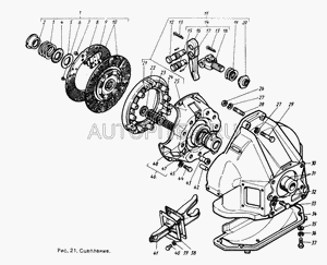 КАРТЕР СЦЕПЛЕНИЯ ГАЗ-2410 верх.часть 4021601015 Газ