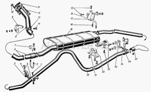 Прокладка фланца, шт 51a1203240 Газ