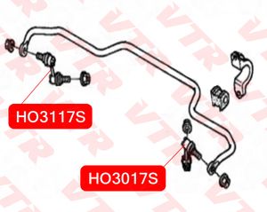 Тяга стабилизатора задней подвески, левая HO3017S Vtr