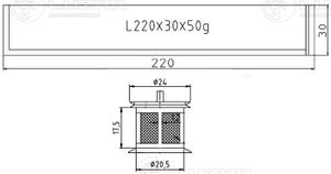 Осушитель конд. для а/м Лада 2170 Приора/Калина (04-) (тип Panasonic) (с фильт. сетк.) (LCD 0118) LCD0118 Luzar