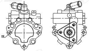 Насос ГУР для а/м ГАЗель Next "Cummins" ISF2.8 (LPS 0306) lps0306 Luzar