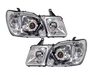 ФАРА ЛЕВ+ПРАВ ТЮНИНГ (КОМПЛЕКТ) ЛИНЗЫ СО СВЕТЯЩ ОБОДКАМИ ЛИТЫЕ С ПОВОРОТН ВНУТРИ ХРОМ LX470 99-07 ty990b9wcwne Eagle Eyes