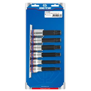 Набор торцевых насадок 1/2, Ribe, М9-М16, L = 100 мм, 6 предметов 4116pr King Tony