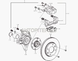 Кулак поворотный передний правый Breez; l3001201b1 Lifan