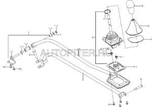 Втулка рычага КПП 1.3 (LBA1703202) lba1703202 Lifan