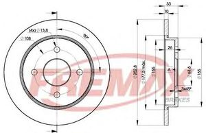 Тормозной диск BD-7969 Fremax