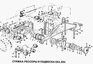 штанга реактивная 585мм в сб. (п/п) прямая wg9114521175 Howo