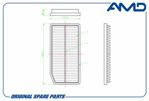 Фильтр_воздушный AMDFA444 AMD