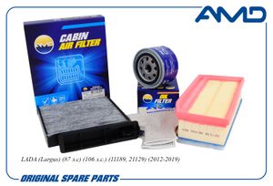 омплект фильтров (мас.21080101200582 + воз.165460509R + сал.уг.7701062227)/AMD.SETF186C AMD AMDSETF186C AMD