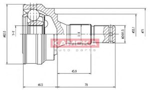 Шарнирный комплект, приводной вал