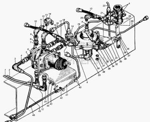 Клапан управления тормозами прицепа 1-о проводный 100352211010 Маз