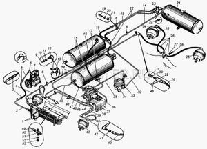 Клапан управления тормозами прицепа 1-о проводный 100352211010 Маз