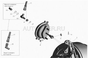 угольник!М22Х16Х22\ МАЗ 40293201 Маз