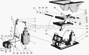 Буфер пневмосиденья (БРТ) 504b680102910 Маз