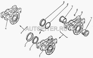 КАМАЗ, Втулка башмака балансира (брон.) Р0 88 мм 53202918074 Камаз