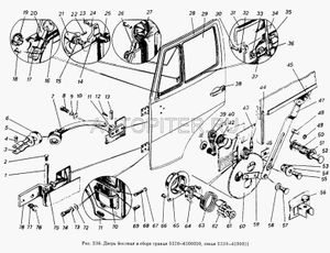 ручка стеклоподъемника черная для КамАЗ-6522, 5320, 55102 53206104064 Камаз
