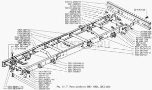 Кронштейн ограничителя хода задн.подвески 5301-2912610-20 ЗИЛ 5301291261020 Зил