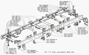 Кронштейн ограничителя хода задн.подвески 5301-2912610-20 ЗИЛ 5301291261020 Зил