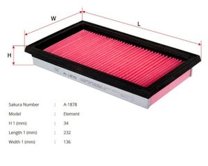 Фильтр воздушный Sakura A1878
