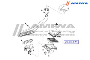 Элемент фильтрующий воздушный TOYOTA Land Cruiser 200,LEXUS LX570 (с 2008г) 2001125 Amiwa