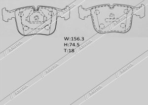 Колодки тормозные дисковые передние BMW 5 E39 1995