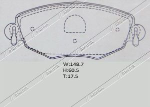 Колодки тормозные дисковые передние FORD MONDEO 20