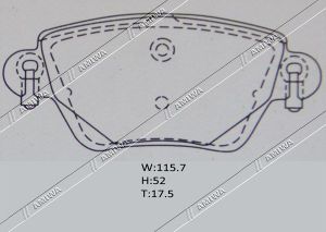 Колодки тормозные дисковые задние FORD MONDEO 2000
