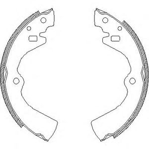 Колодки барабанные к-кт для Nissan Prairie M10 1983-1988 4127.00 Remsa