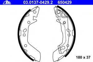 Комлект тормозных накладок 03.0137-0429.2 Ate