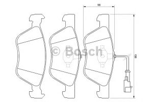 Комплект тормозных колодок, дисковый тормоз 0 986 424 578 Bosch