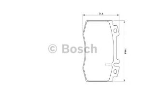 Комплект тормозных колодок, дисковый тормоз 0 986 424 705 Bosch