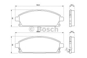 Комплект тормозных колодок, дисковый тормоз 0 986 424 715 Bosch