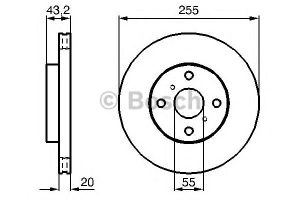 Тормозной диск 0 986 479 012 Bosch