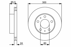 Тормозной диск 0 986 479 314 Bosch
