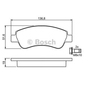 Комплект тормозных колодок, дисковый тормоз 0 986 494 027 Bosch