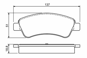 Комплект тормозных колодок, дисковый тормоз 0 986 494 027 Bosch