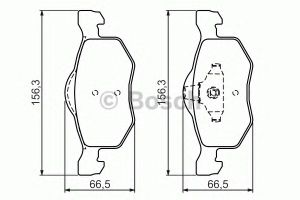 Комплект тормозных колодок, дисковый тормоз 0 986 494 361 Bosch