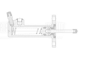 Цилиндр сцеп. для а/м VW Passat B3/B4 (88-)/Transporter T4 (90-) (рабочий) (CF 922) CF922 Trialli