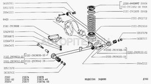 Пружины подвески задн. 2101-07 к-т г.Орел 21012912712 Автоваз