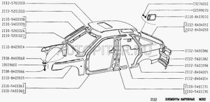 Крыло передние 2110 Правое.Катафорез 21108403014 Автоваз