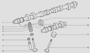 Клапан впускной LADA  Samara / 110 / Kalina / Granta /  Priora (ДВС 16 кл.) 21120100701003 Автоваз